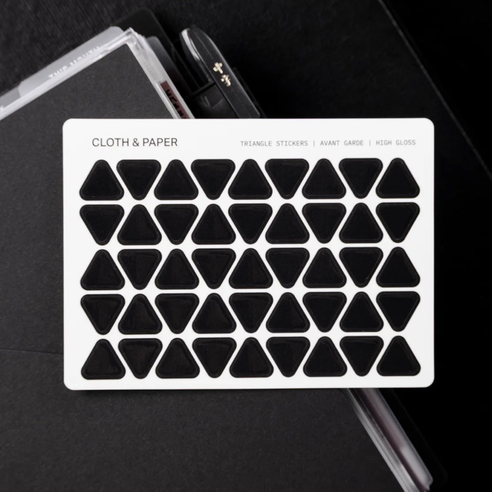 Cloth & Paper April Intention Box | Triangle Stickers